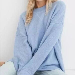 Aerie Light Blue Crew Neck Sweater